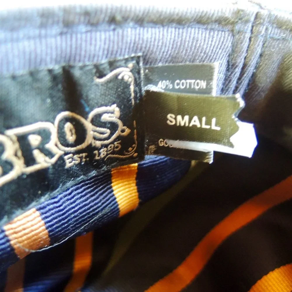 Goorin Bros Blue & White Plaid Newsboy Hat S